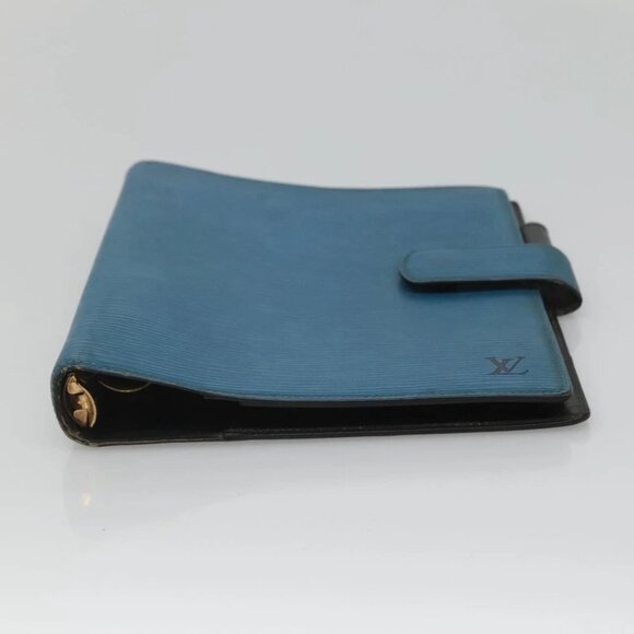 LOUIS VUITTON Epi Agenda GM Day Planner Cover Blue R20065 LV Auth - Picture 12 of 14